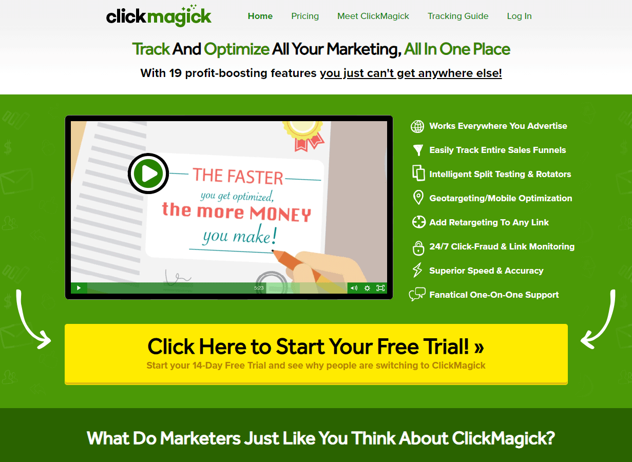 ClickMagick sales Pitch