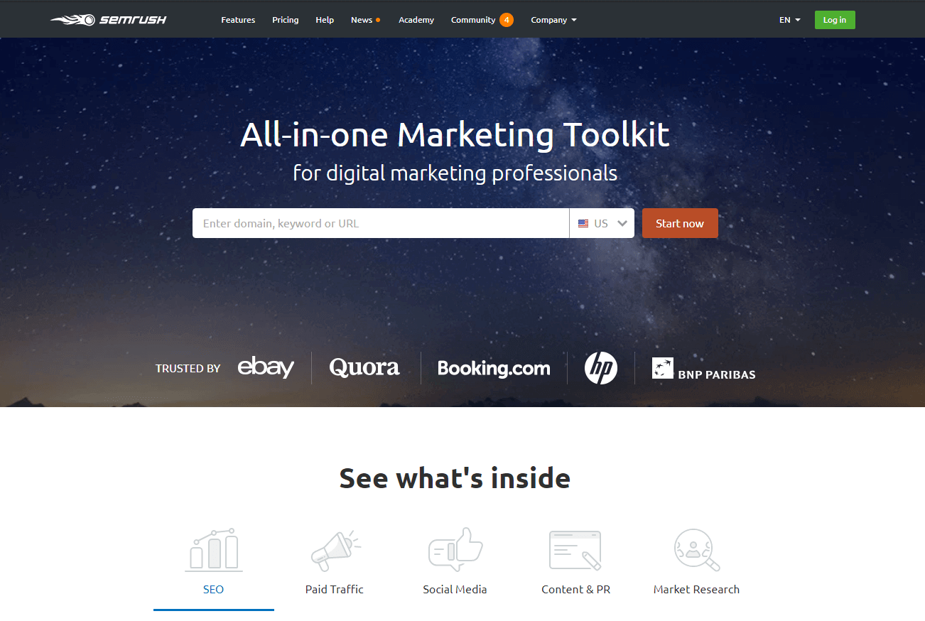 SEMrush Website