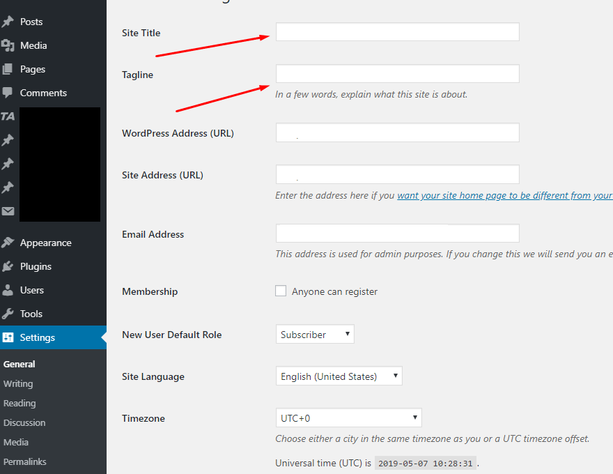 WordPress Setting