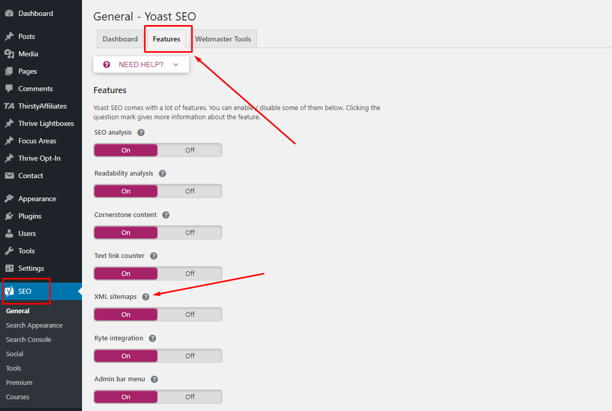 Yoast SEO Features