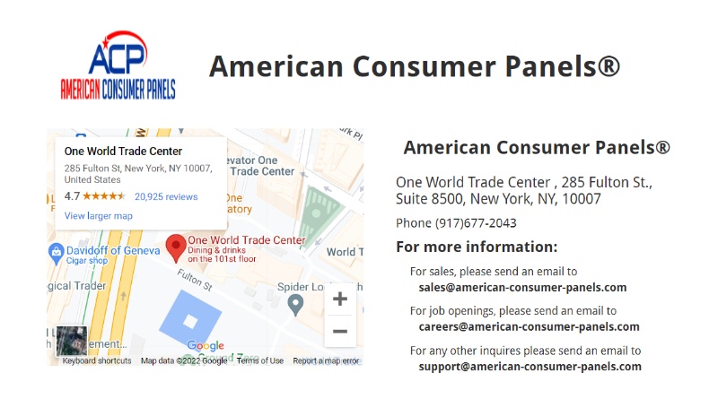 american consumer panels address