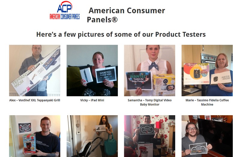 american consumer panels product testers