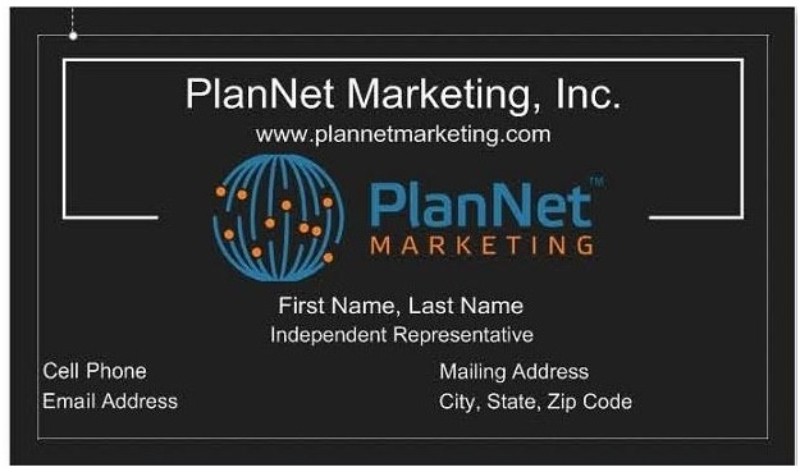 PlanNet Marketing Business Card