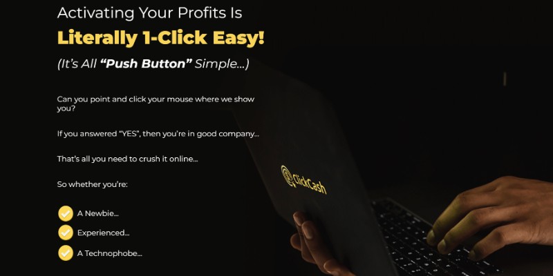 Activating Click Cash Profile