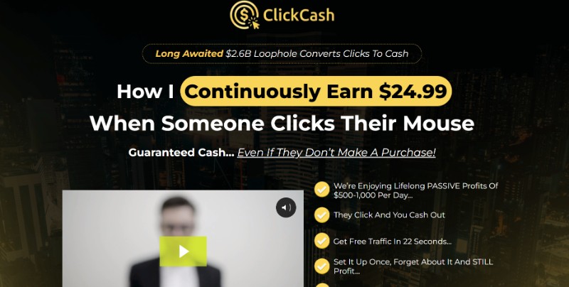 Click Cash Website