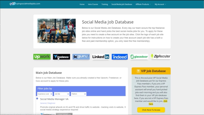 Paying Social Media Jobs Job Database