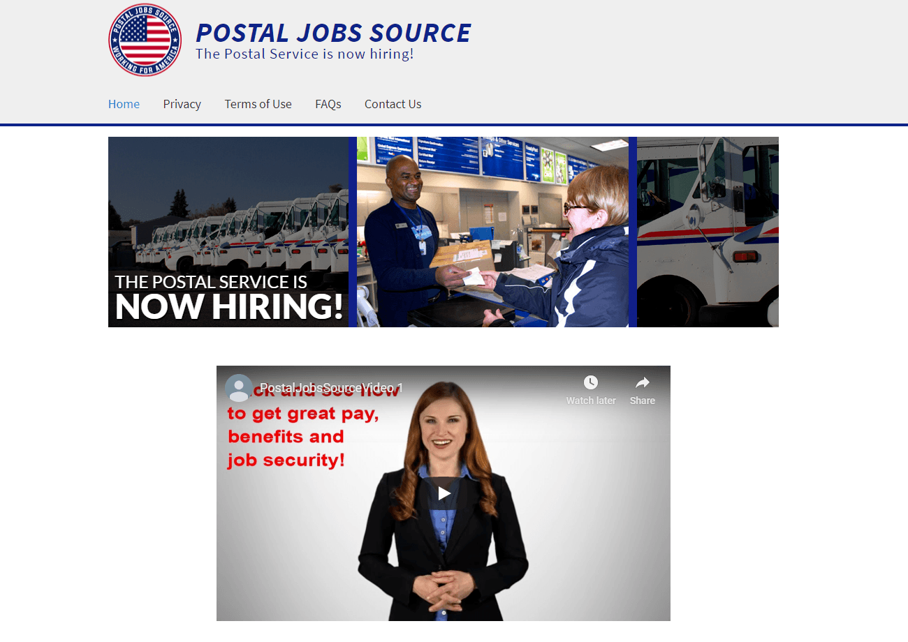 Postal Jobs Source Website