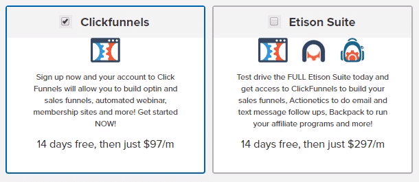 ClickFunnels Plan