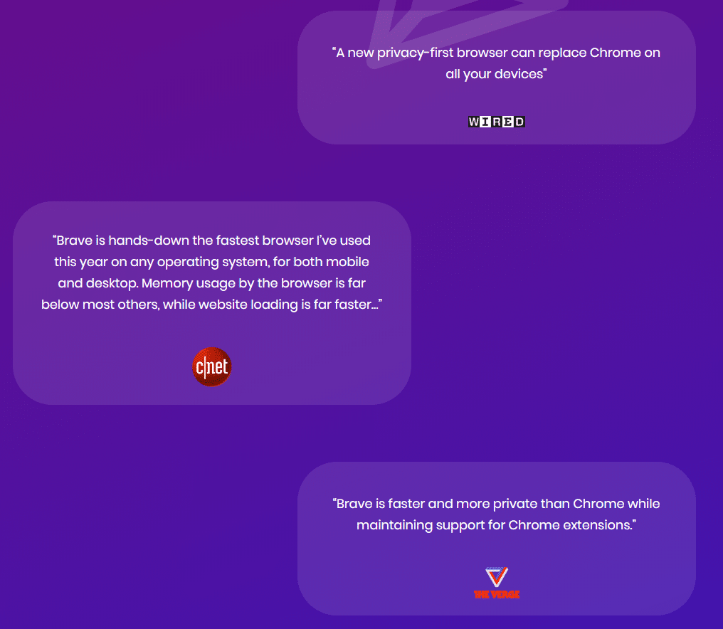 Brave Browser Customer Testimonies