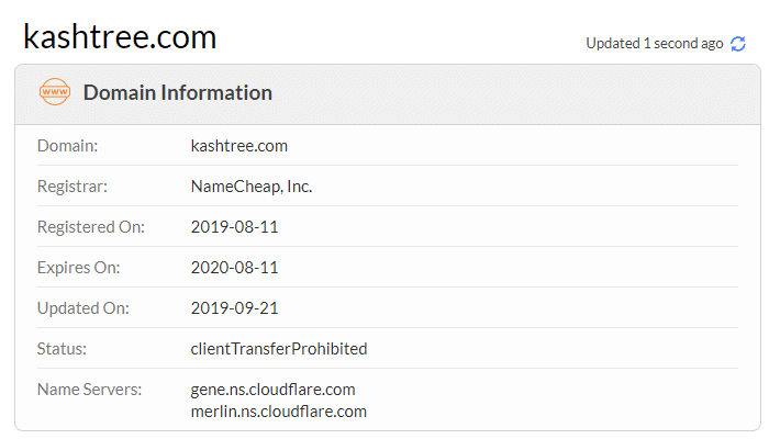 Kash Tree Whois Info