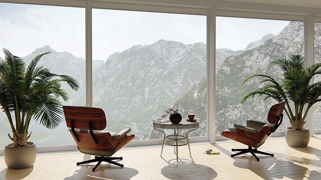 Window with Mountain View