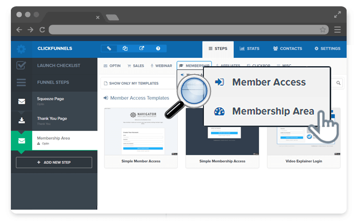 Click Funnels Membership Funnels