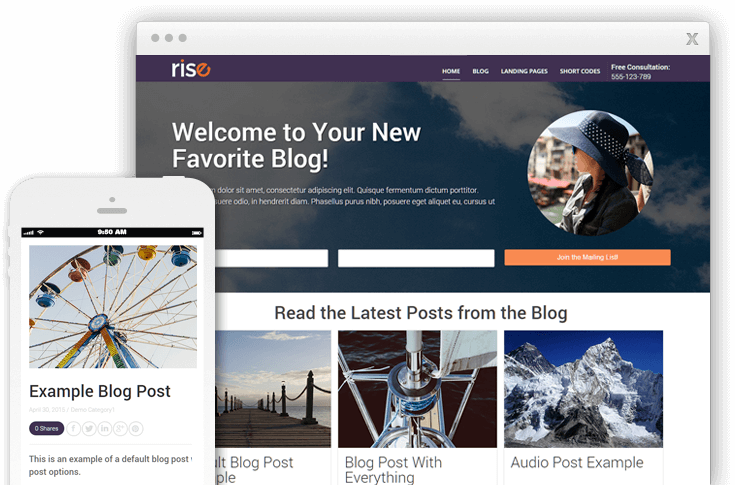 Rise Thrive Theme Template
