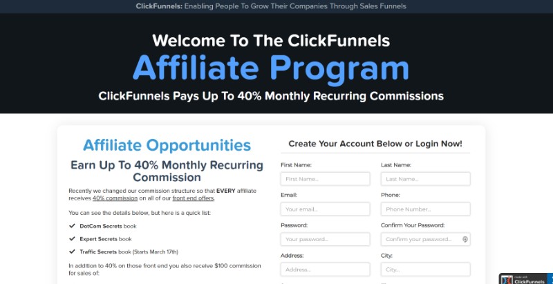 ClickFunnels Affiliate Program