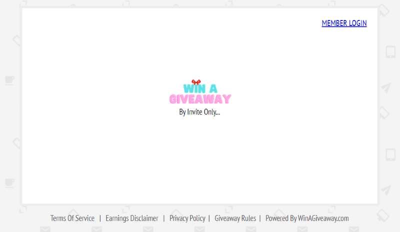Win a Giveaway Member Log-in