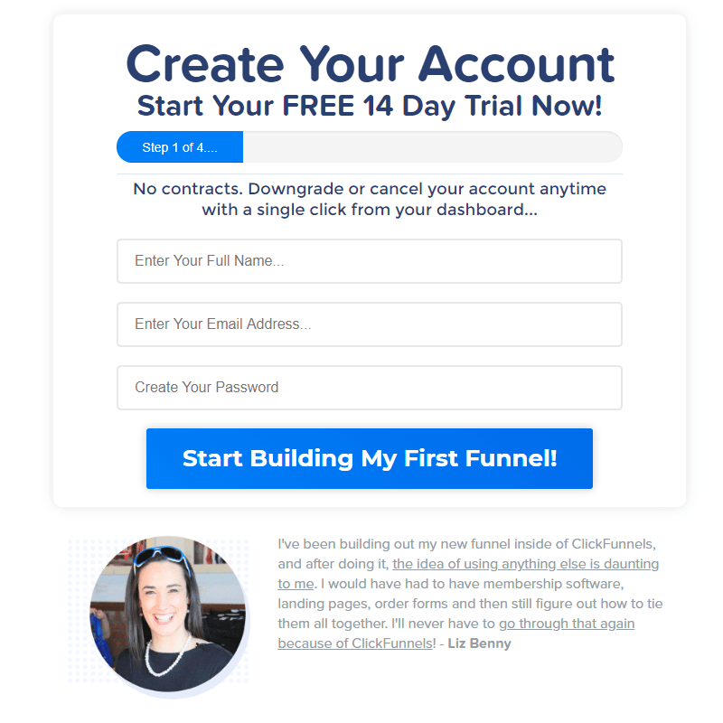 9 Secret Funnels Training Account Creation