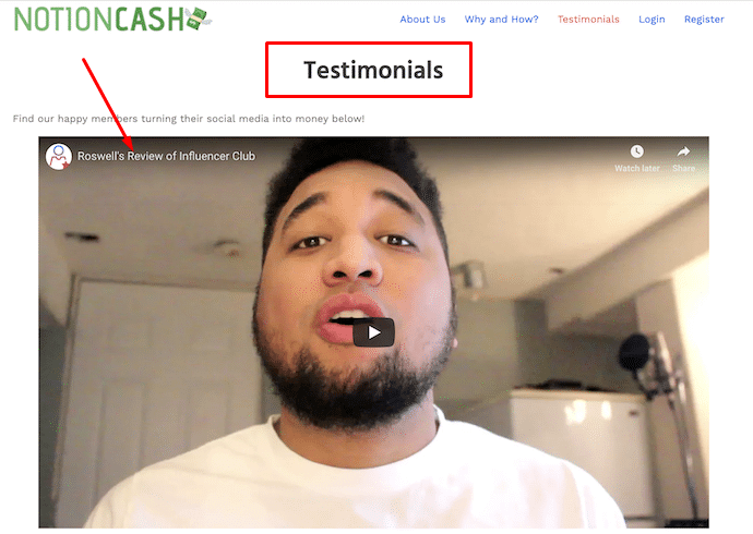 Notion Cash Testimonials