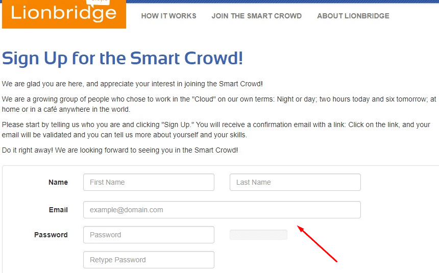 Smart Crowd Registration Page