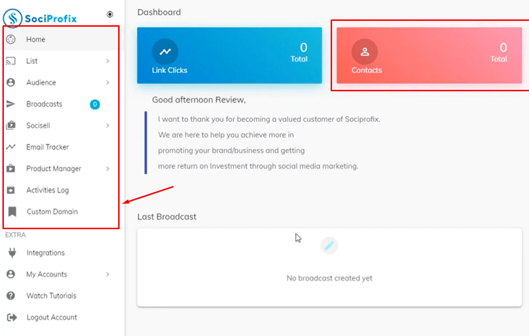 SociProfix Dashboard