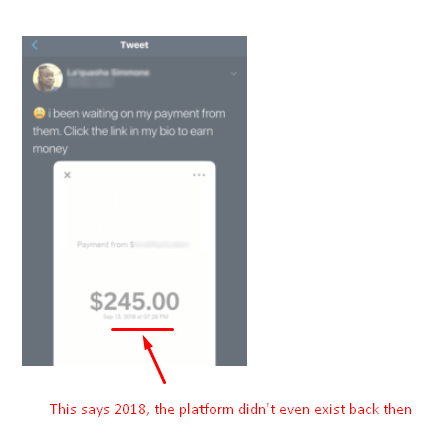 Influencer Cash fake Payment Screenshots