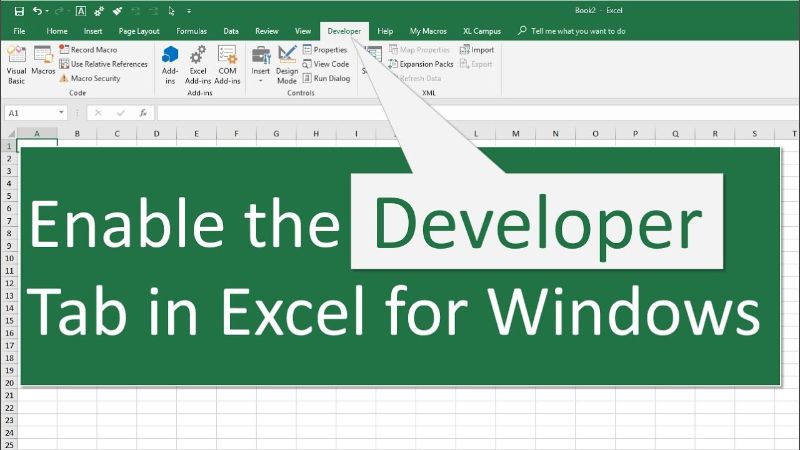 Example of tab in excel for windows