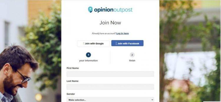 Opinion Outpost sign up