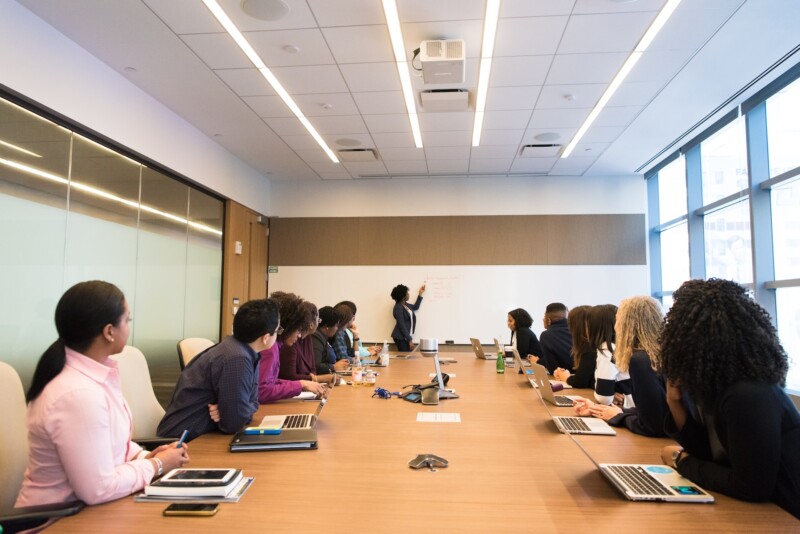 People on a Private Meeting on a Conference Room