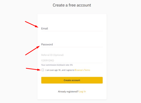 How to Create Binance Account