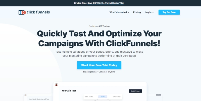 ClickFunnels AB Testing