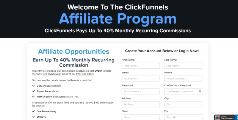 ClickFunnels Affiliate Program