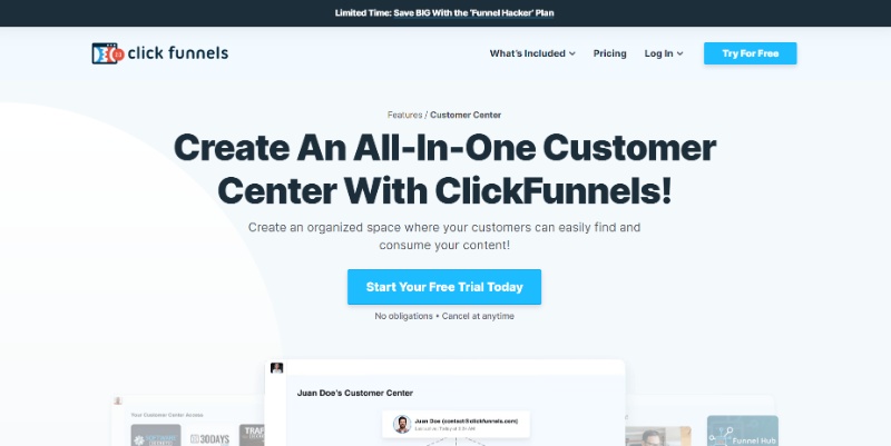 ClickFunnels Customer Center