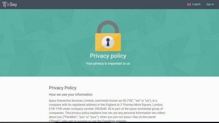 privacy policy