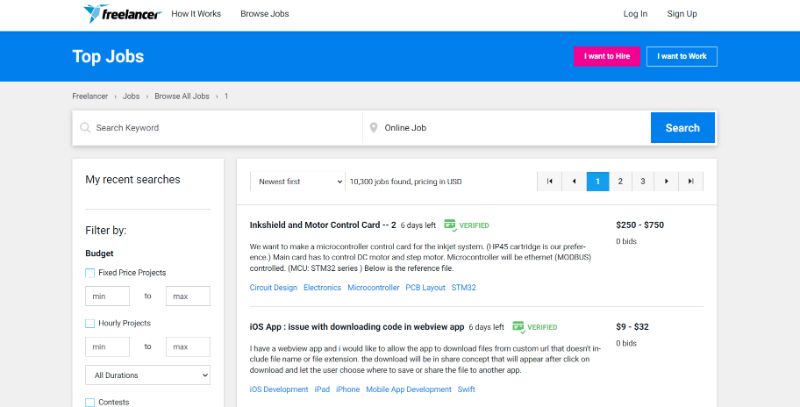 Browse Jobs At Freelancer