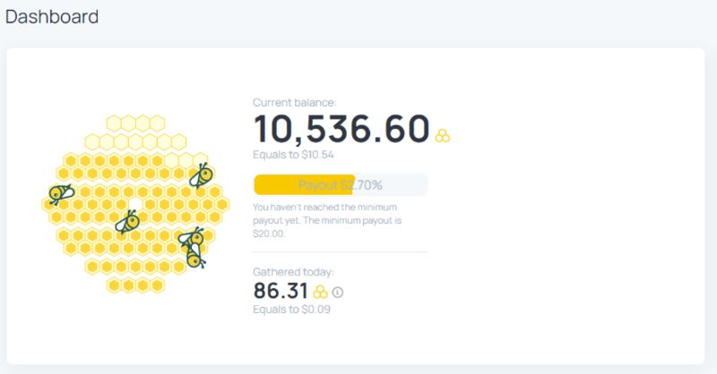 Honeygain Earnings Dashboard