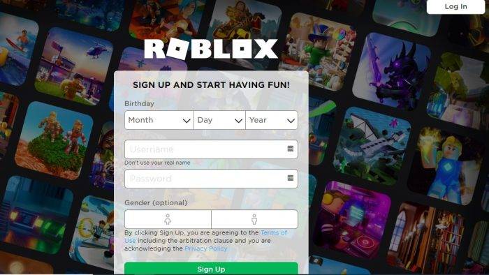 Roblox Signup