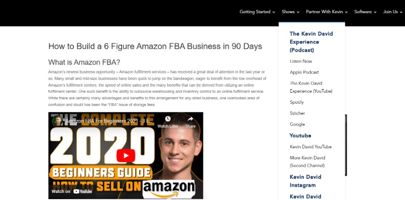 Amazon FBA Business Course By Kevin David