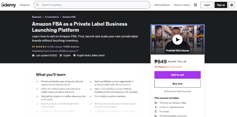 Amazon FBA as a Private Label Business Launching Platform