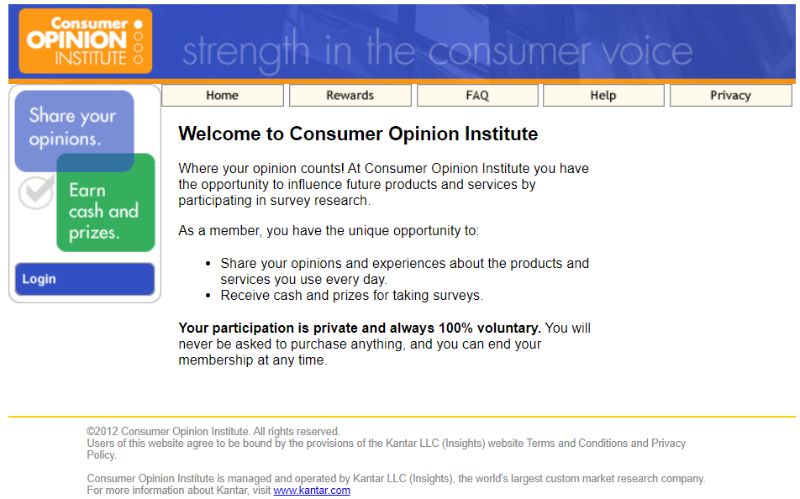 Consumer Opinion Institure Banner