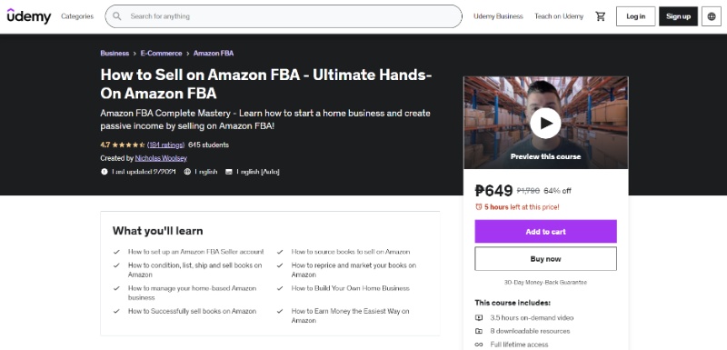 How to Sell on Amazon FBA - Ultimate Hands-On Amazon FBA