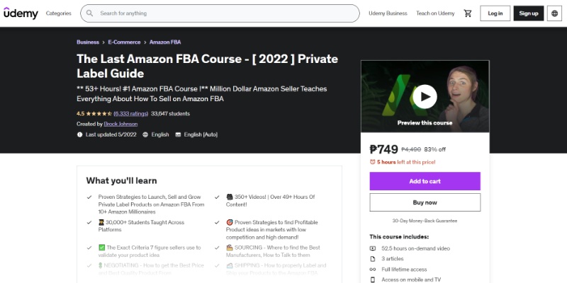 The Last Amazon FBA Course Private Label Guide