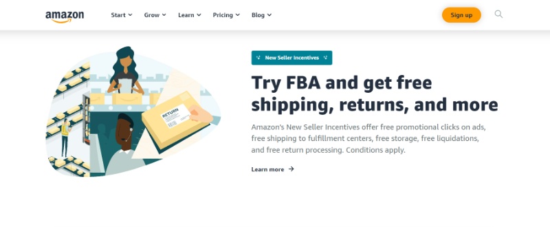 Try Amazon FBA Banner