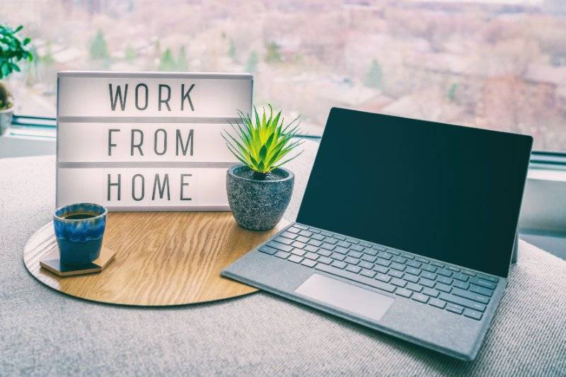 Work From Home Laptop Set Up