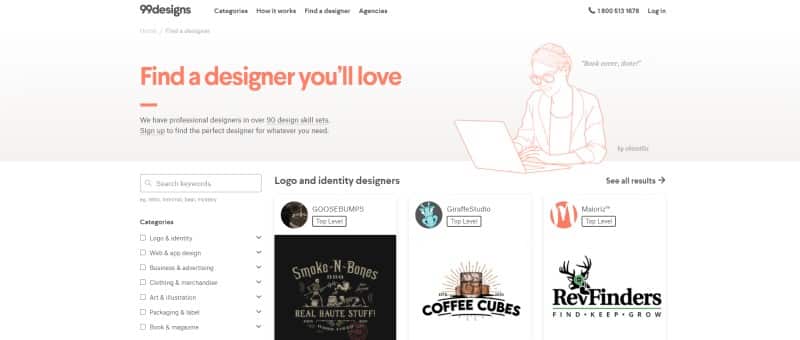 99designs find a designer