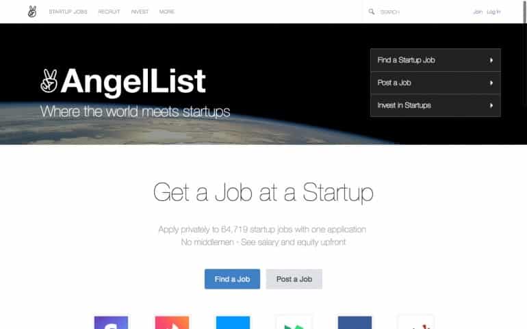 AngelList website