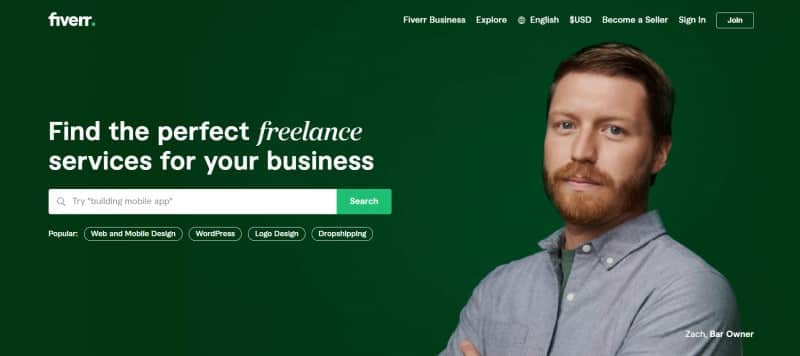 Fiverr website