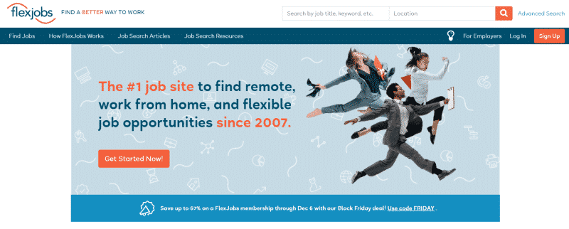 FlexJobs website