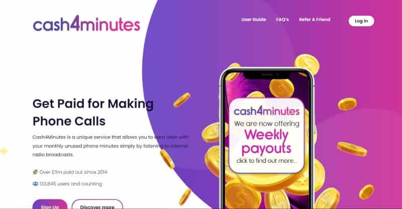 Cash4Minutes Website