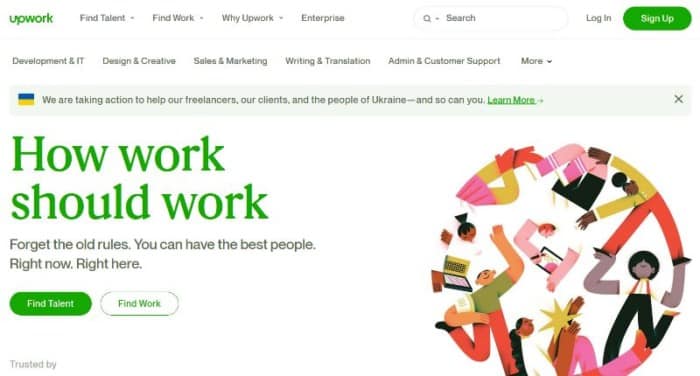 Upwork Homepage