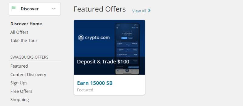 Swagbucks Discover Deals