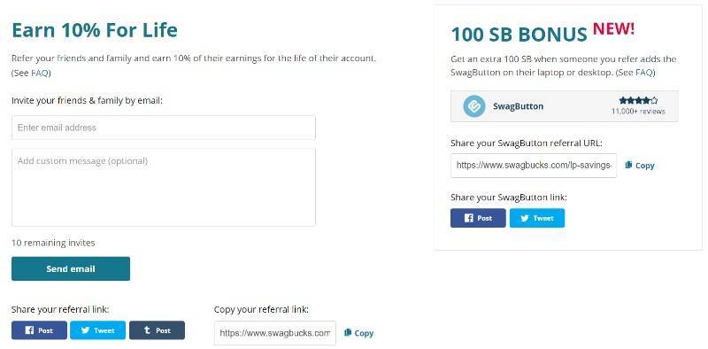 Swagbucks Referral